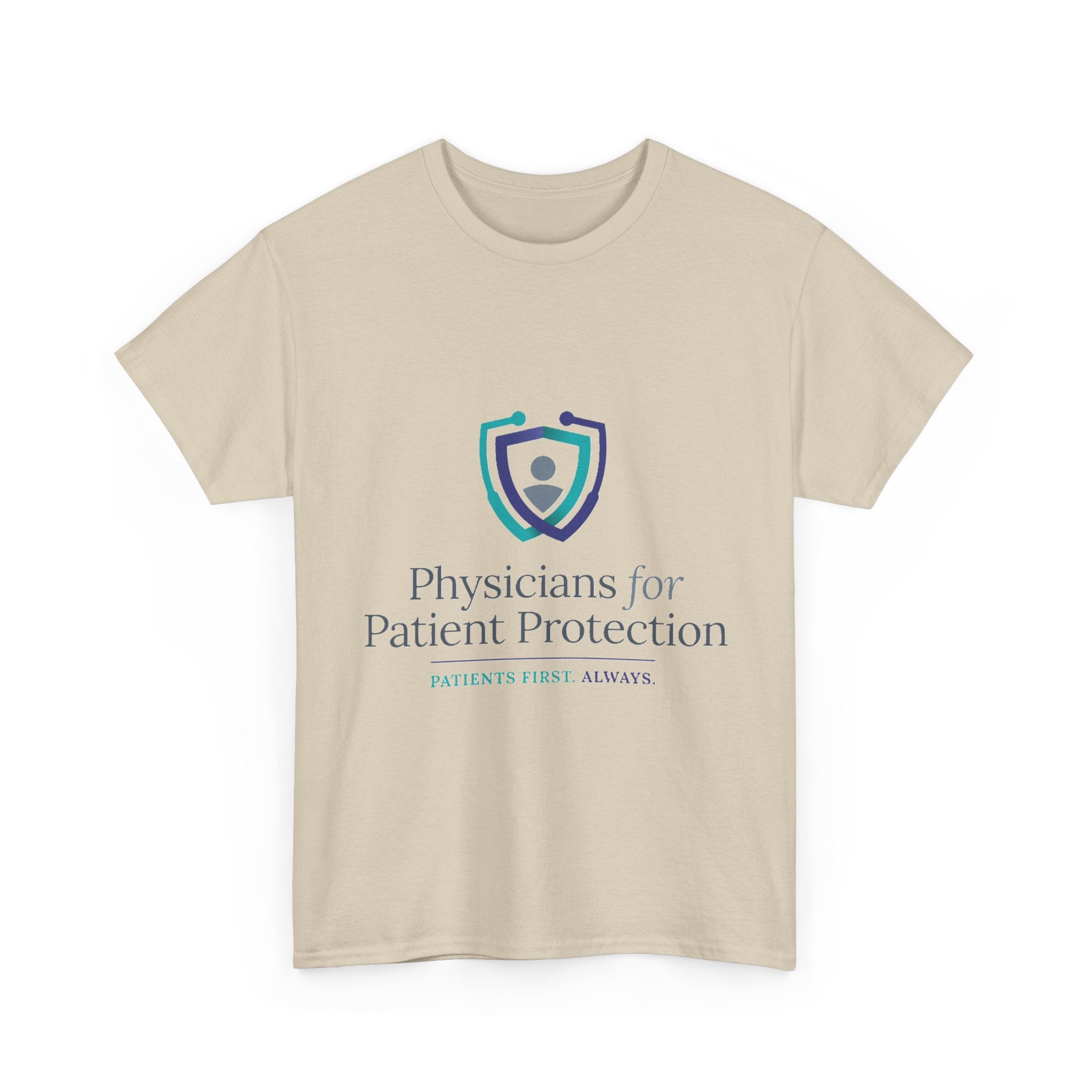 Physicians for Patient Protection T-Shirt — "Patients First, Always"