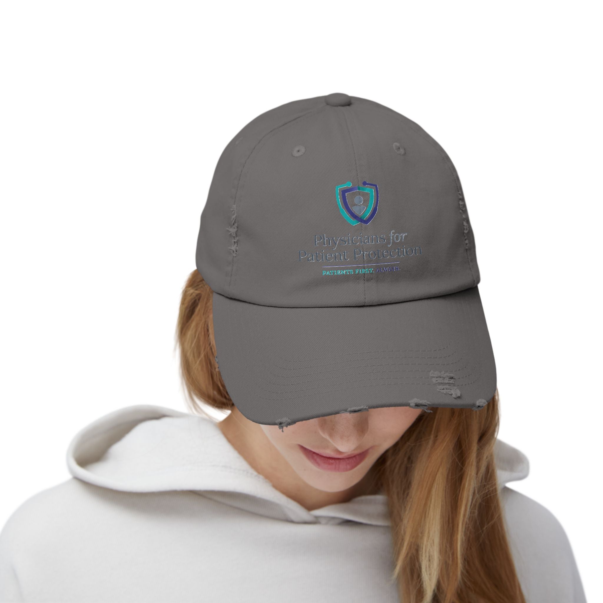 Physicians for Patient Protection Distressed Cap – Embroidered Medical Advocacy Hat