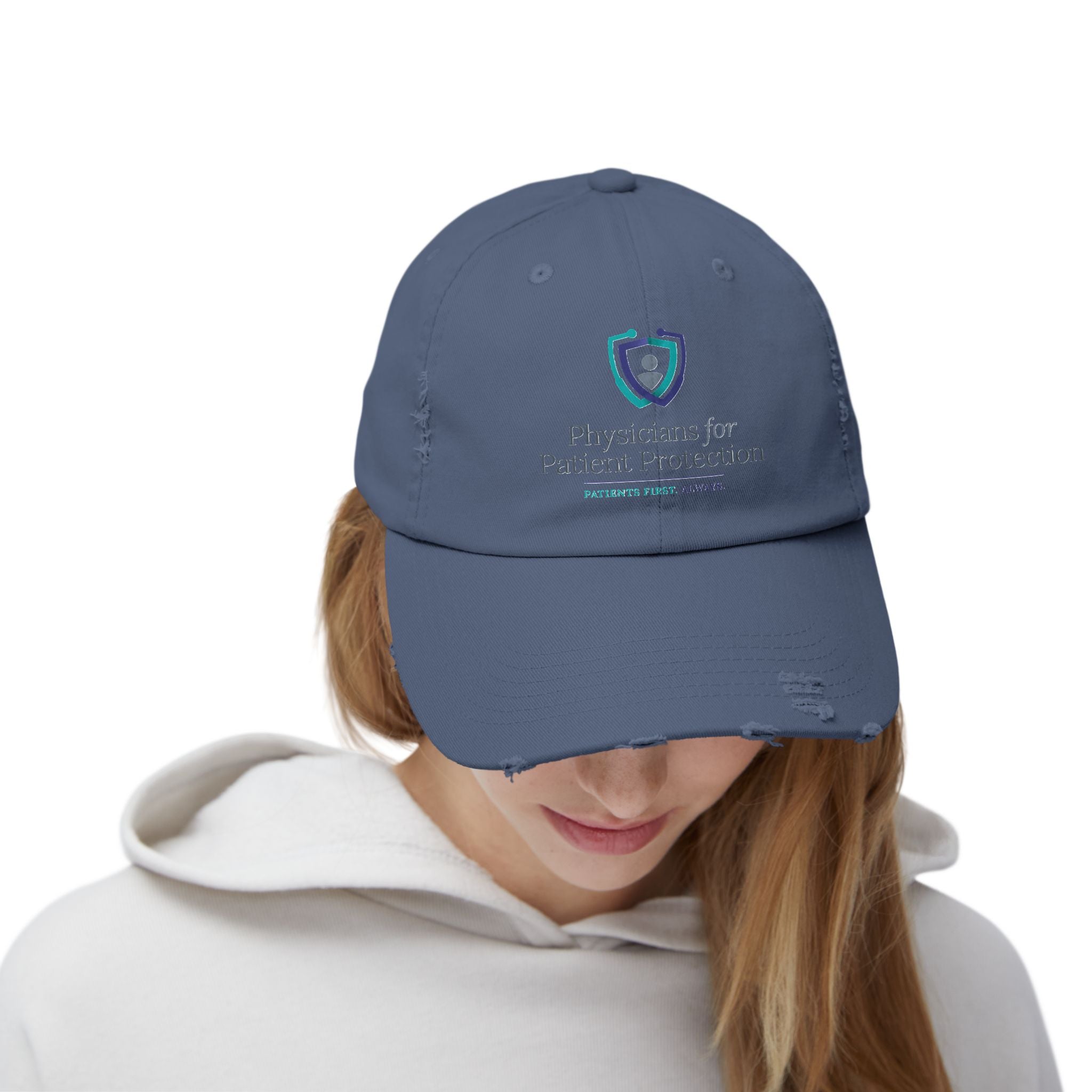 Physicians for Patient Protection Distressed Cap – Embroidered Medical Advocacy Hat