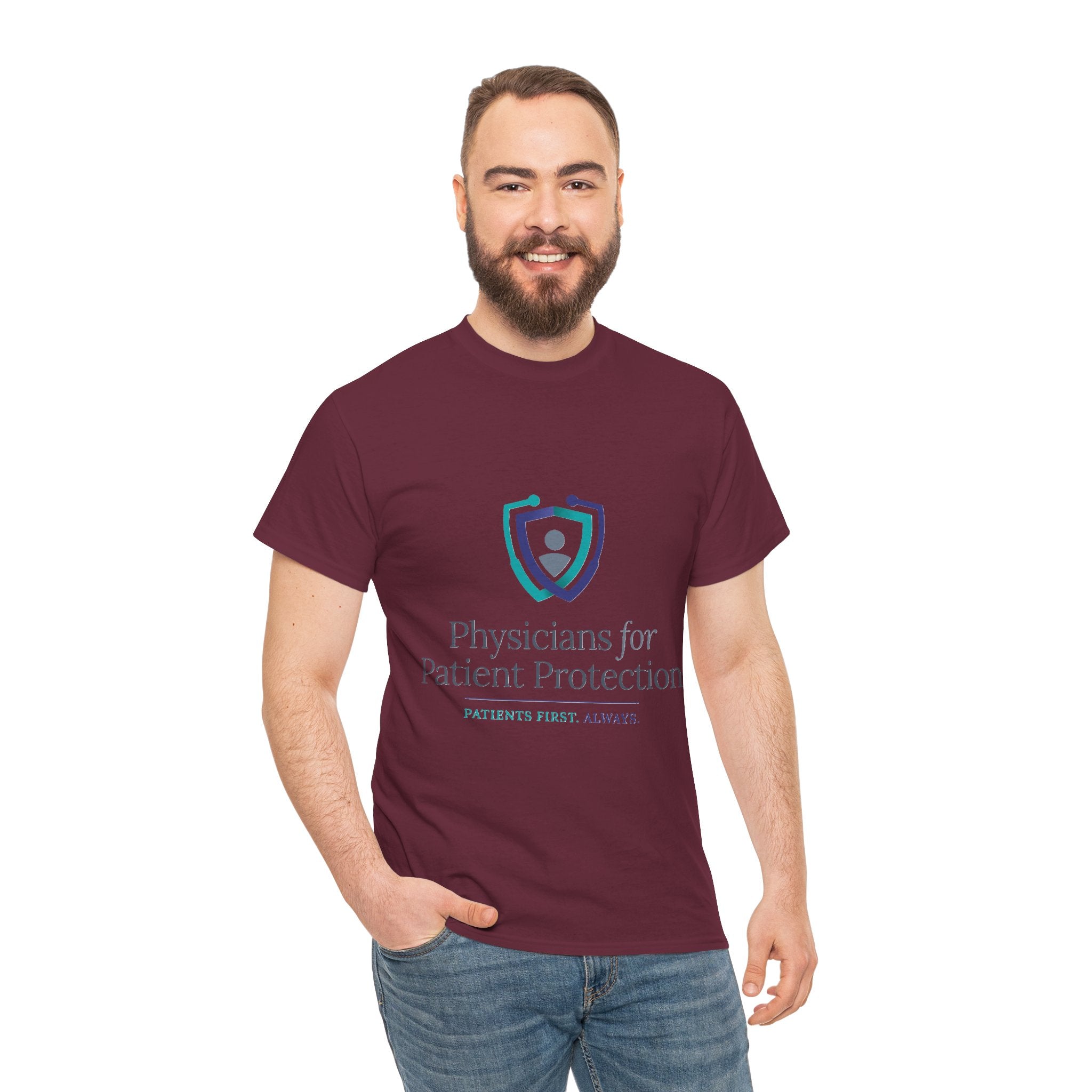 Physicians for Patient Protection T-Shirt — "Patients First, Always"