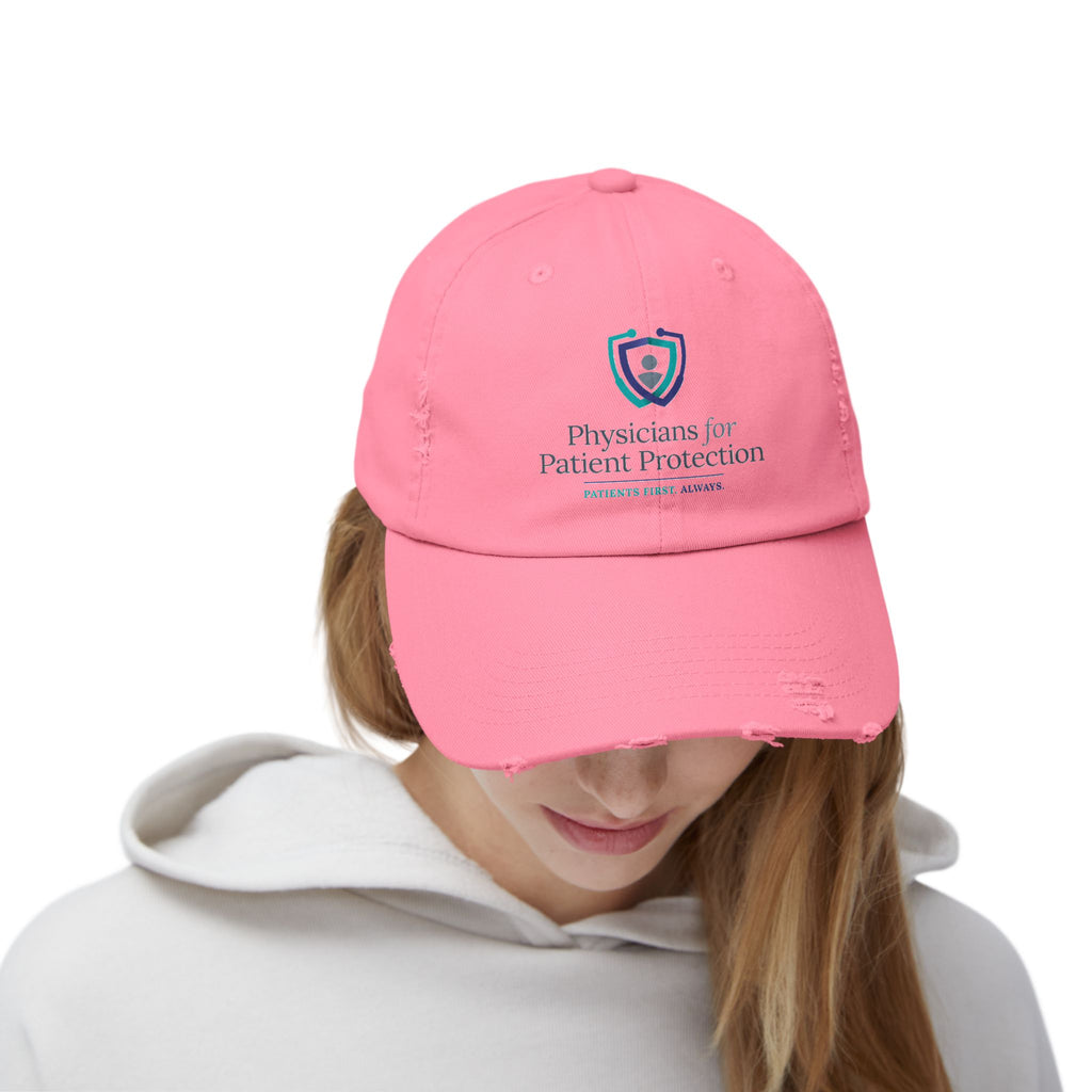 Physicians for Patient Protection Distressed Cap – Embroidered Medical Advocacy Hat