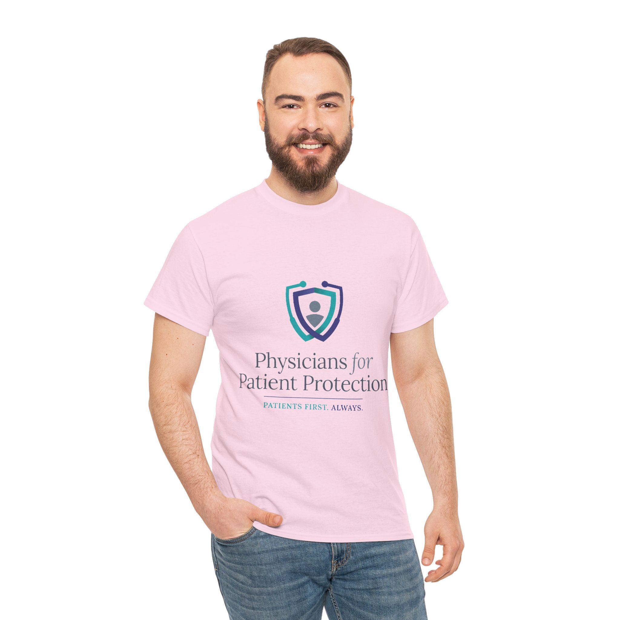 Physicians for Patient Protection T-Shirt — "Patients First, Always"