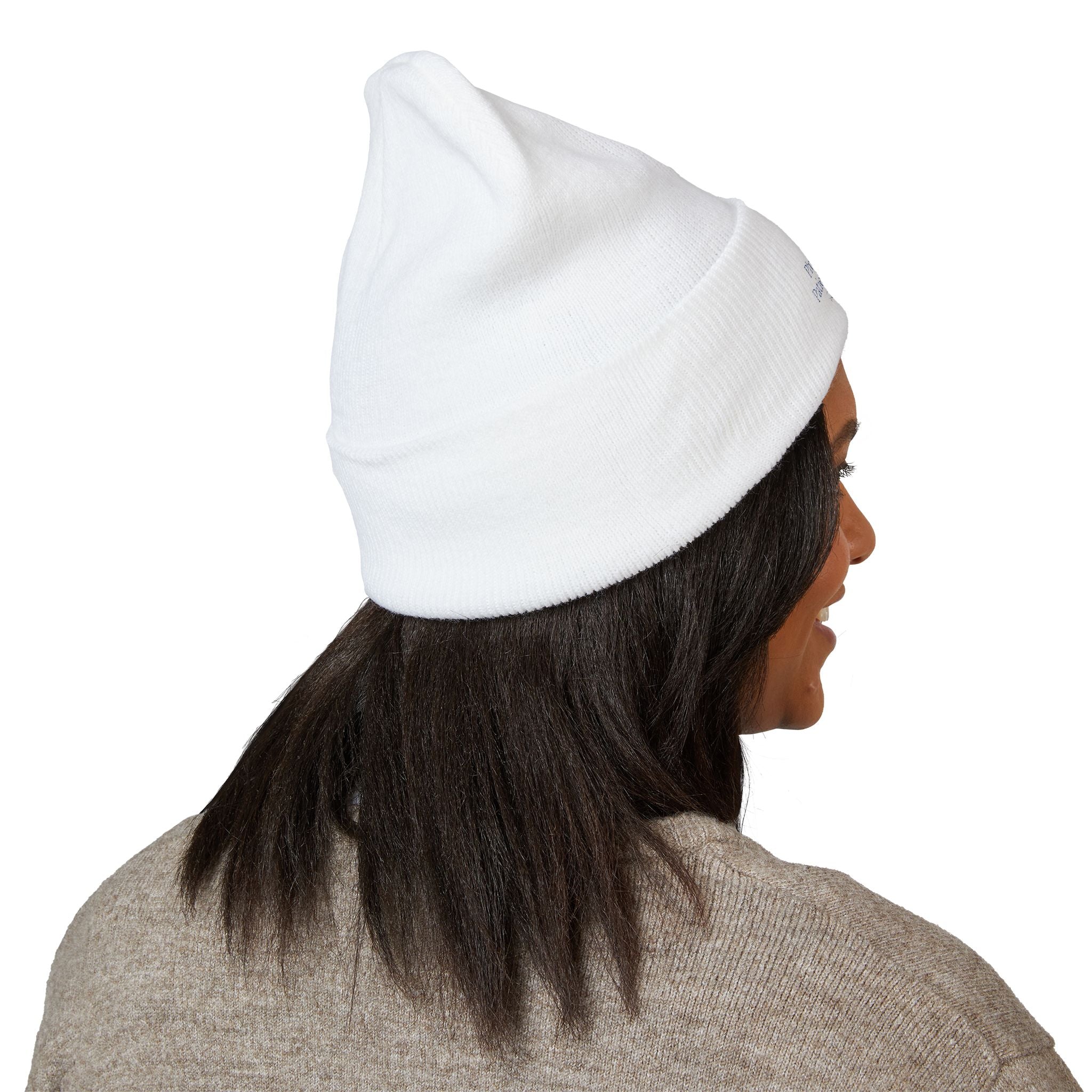 Embroidered Classic Cuffed Beanie – Minimal Crest Logo Winter Hat