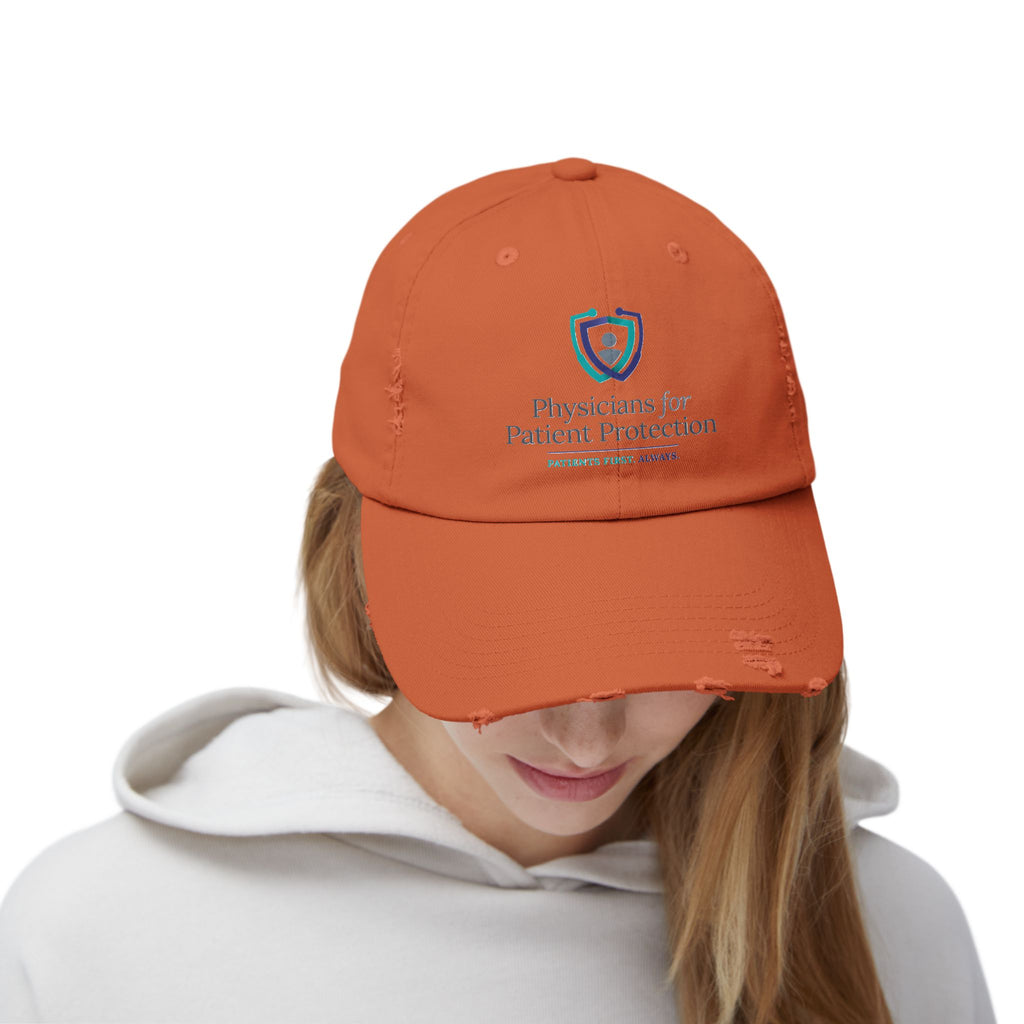 Physicians for Patient Protection Distressed Cap – Embroidered Medical Advocacy Hat