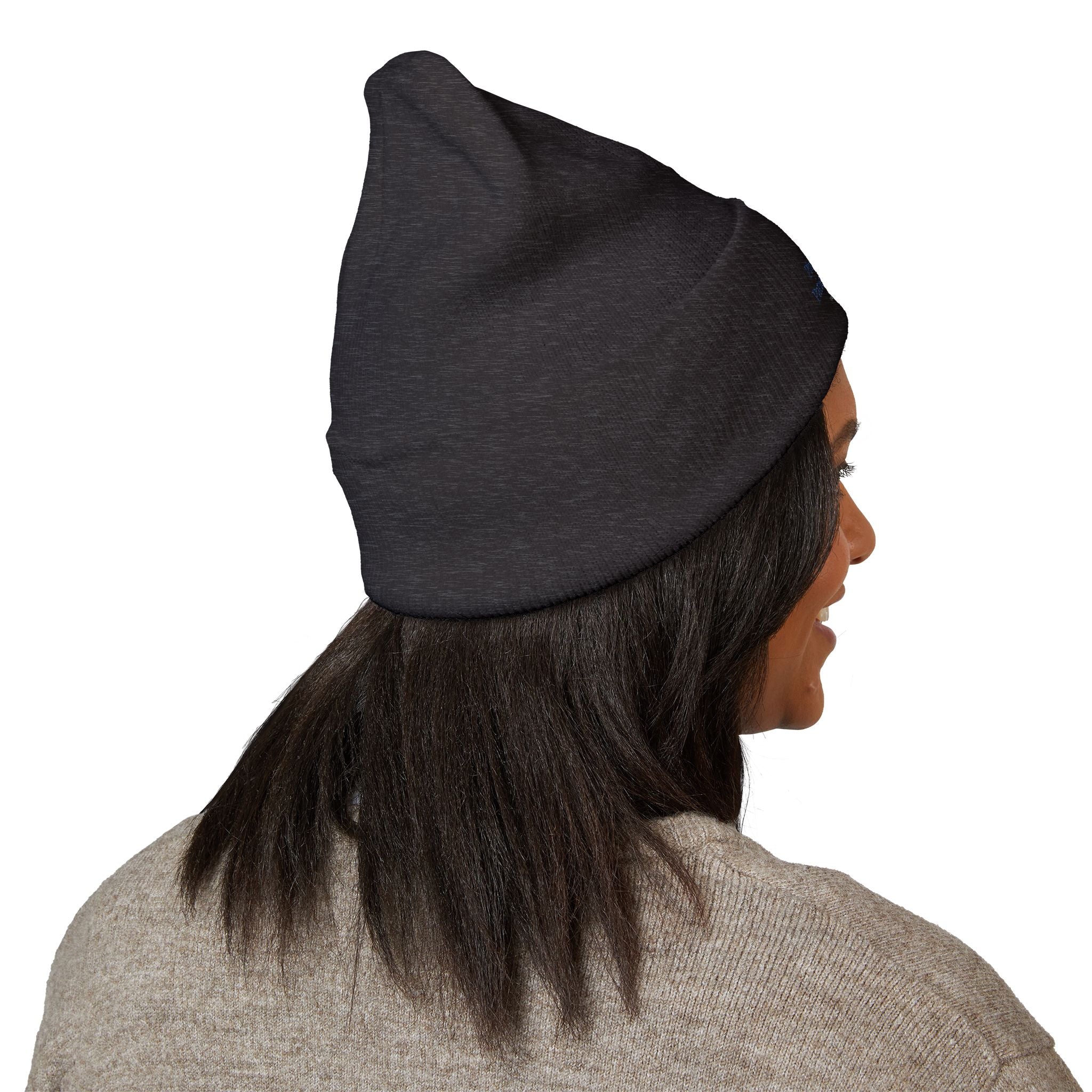 Embroidered Classic Cuffed Beanie – Minimal Crest Logo Winter Hat